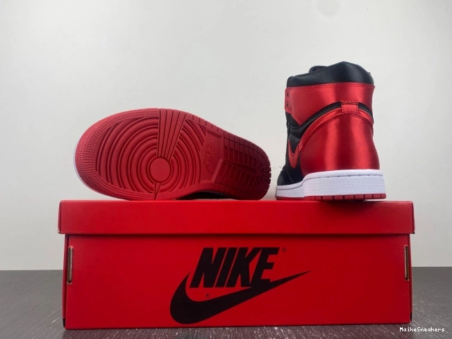 MaikeSneakers Air Satin Bred 1 OG Jordan High FD4810-061 WMNS 0711